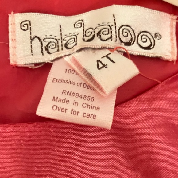 Halabaloo girls hot pink dress, size 4T! - Picture 7 of 7